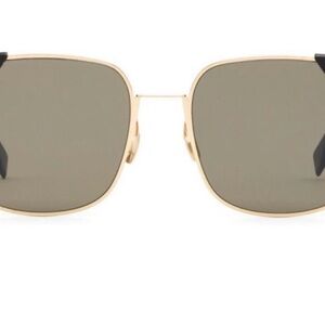 Fendi Gold and Black Sunglasses
